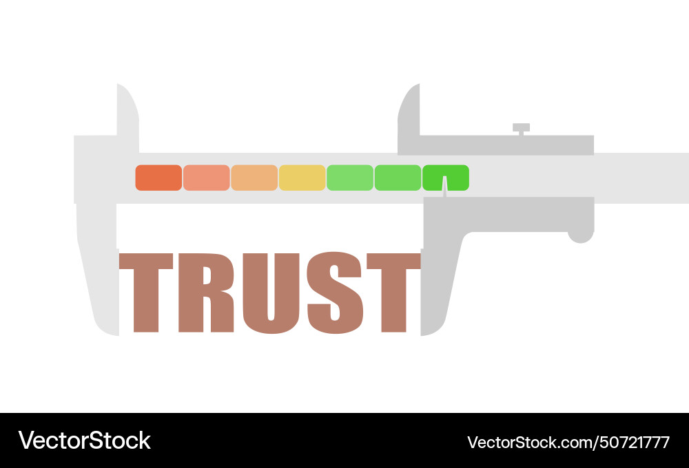 Concept of trust in his partner keyword Concept of trust in his partner keyword vector image
