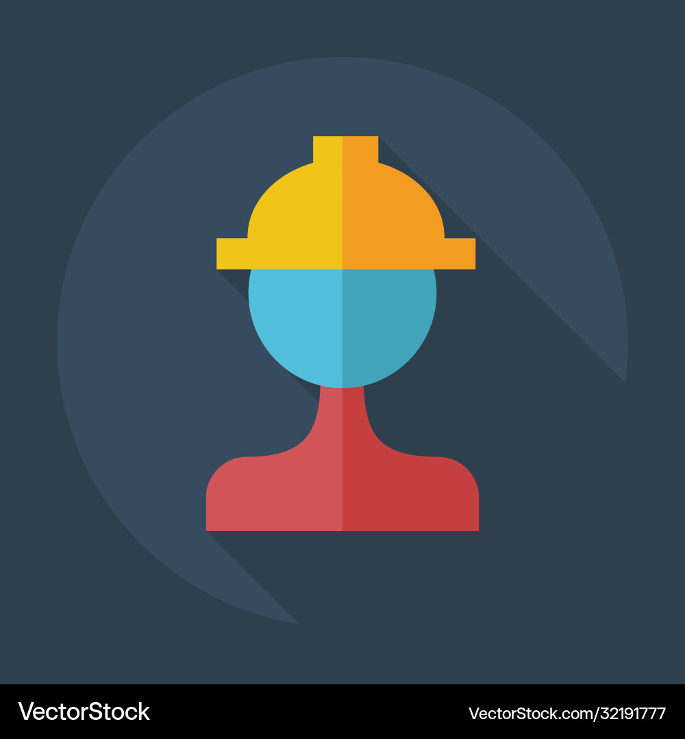 Flat modern design with shadow icons builder Vector Image