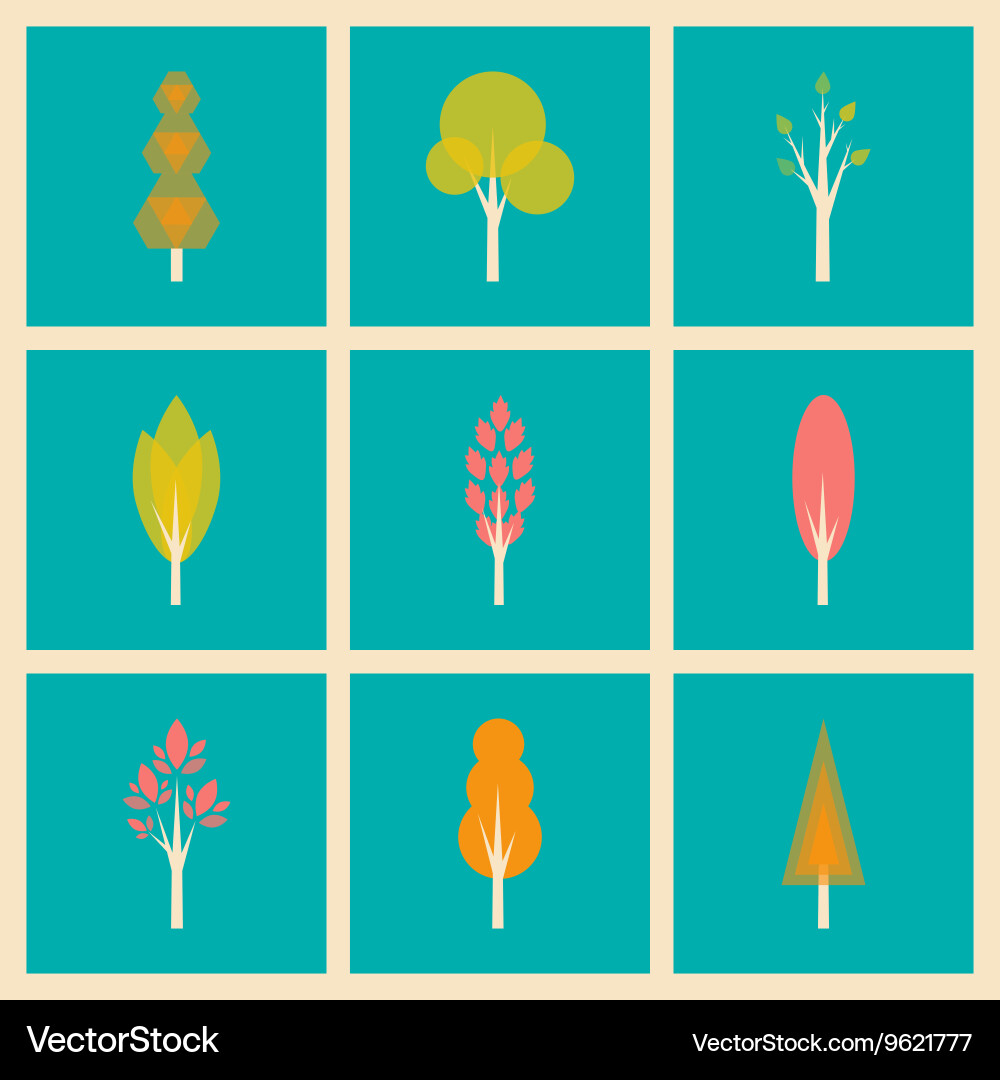 Flat with shadow concept and mobile application vector image