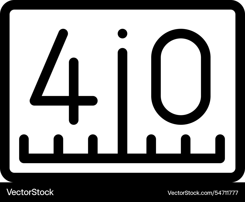 Markup icon thin linear style design isolated Markup icon thin linear style design isolated vector image