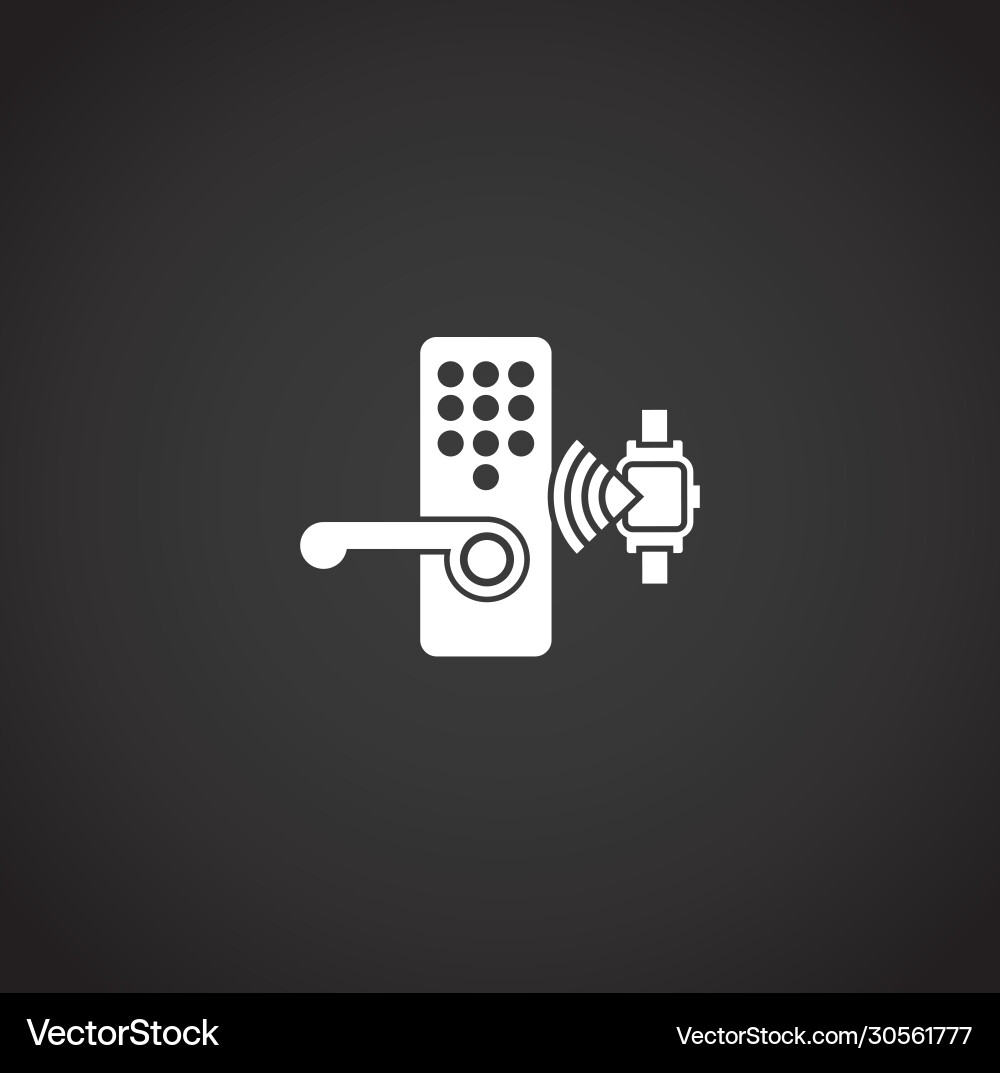 Nfc related icon on background for graphic and web Vector Image