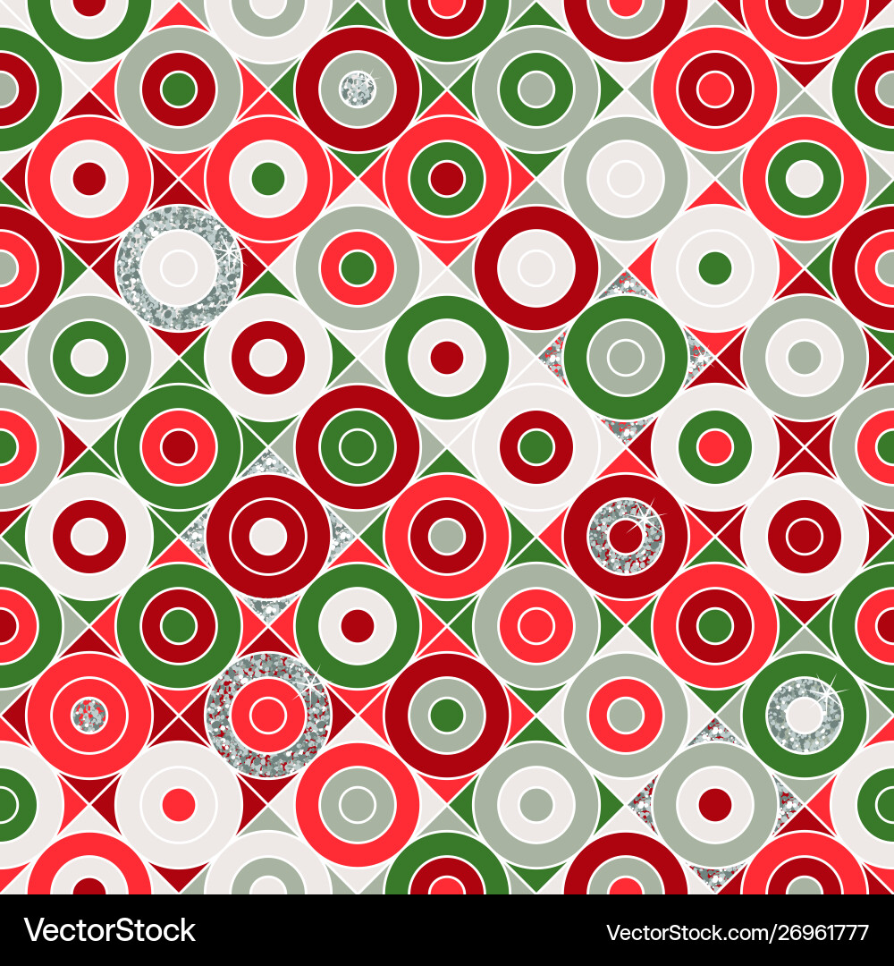 Seamless pattern with circles vector image