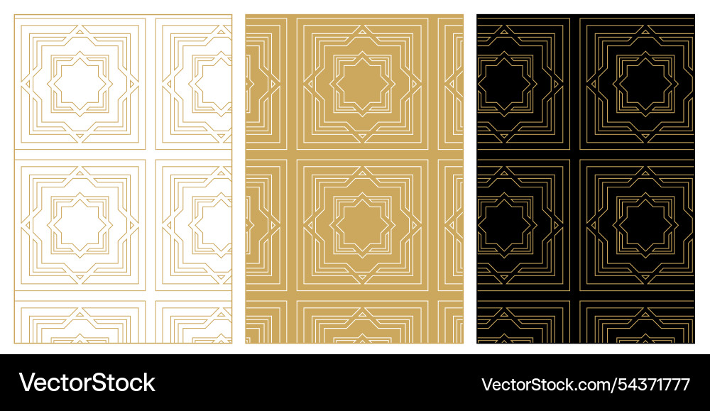 Set of patterns with crosses stripes lines Vector Image