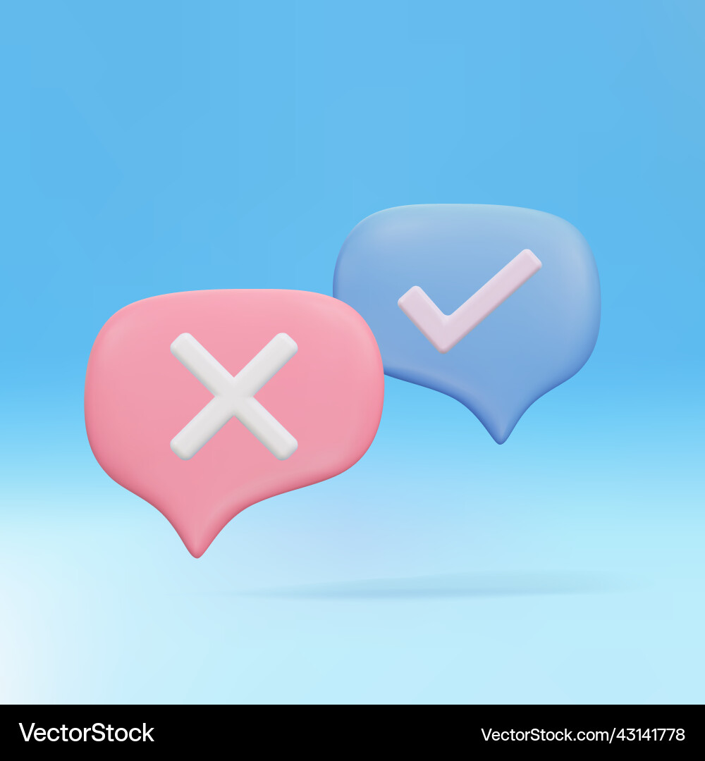 3d assignment tasks icon speech bubbles 3d assignment tasks icon speech bubbles Vector Image