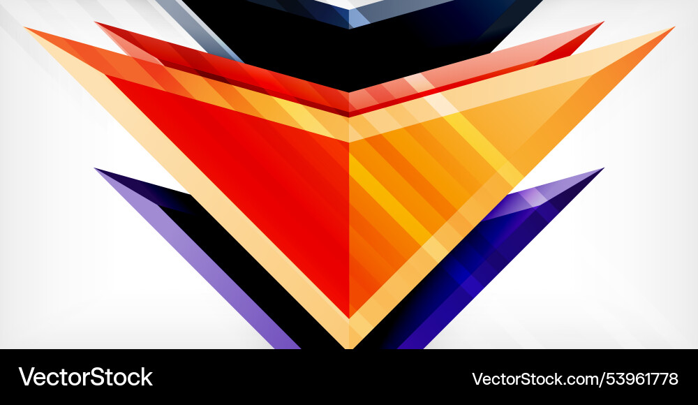 Abstract background color triangles and arrows Abstract background color triangles and arrows Vector Image