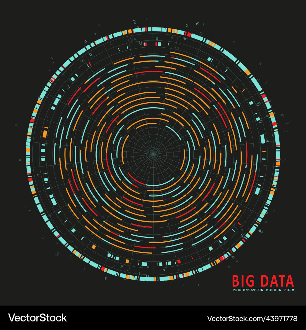 Abstract Data Network vector image