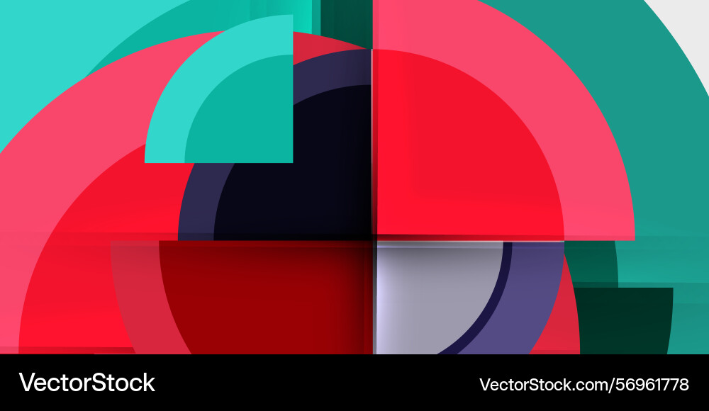Abstract geometric composition overlapping arcs Abstract geometric composition overlapping arcs vector image