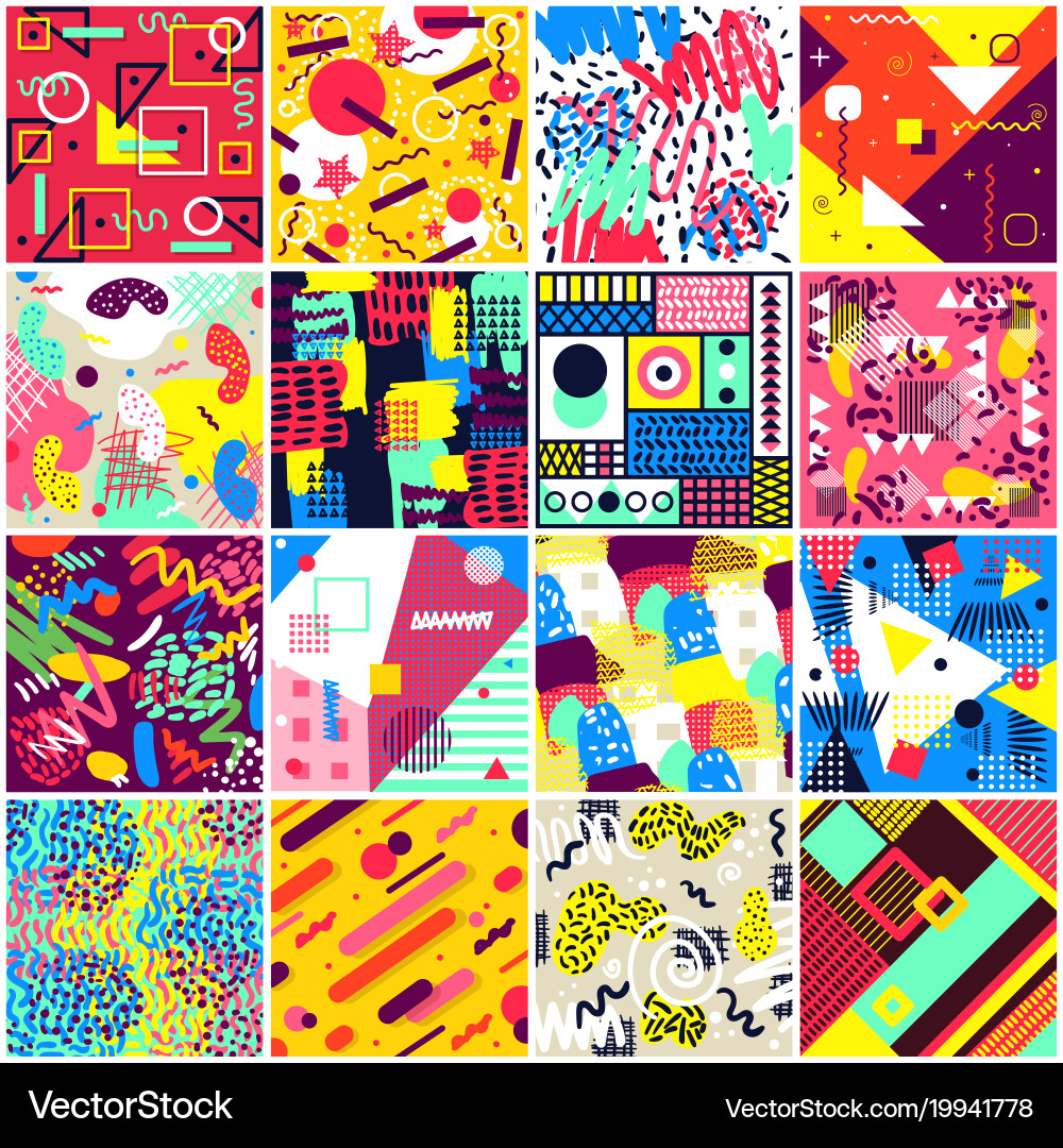 Abstract seamless pattern abstracting vector image