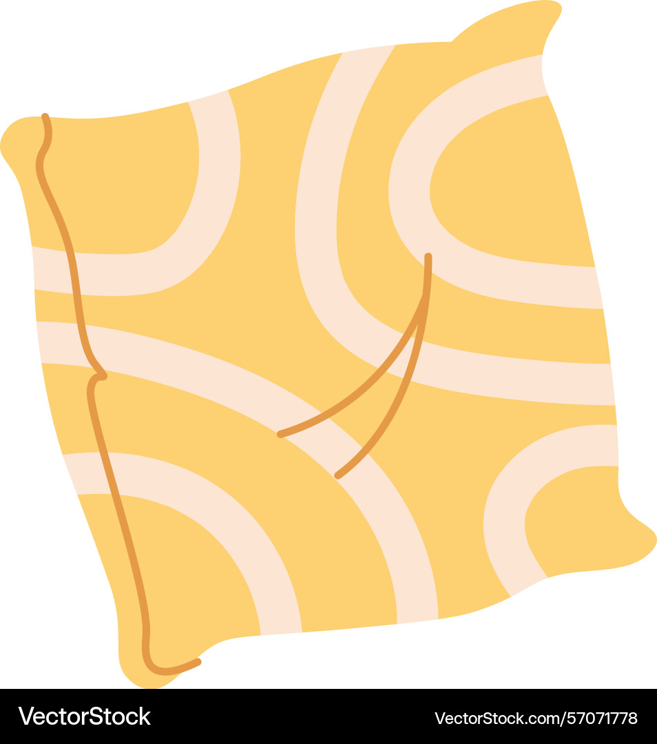 Decorative pillow with abstract pattern vector image