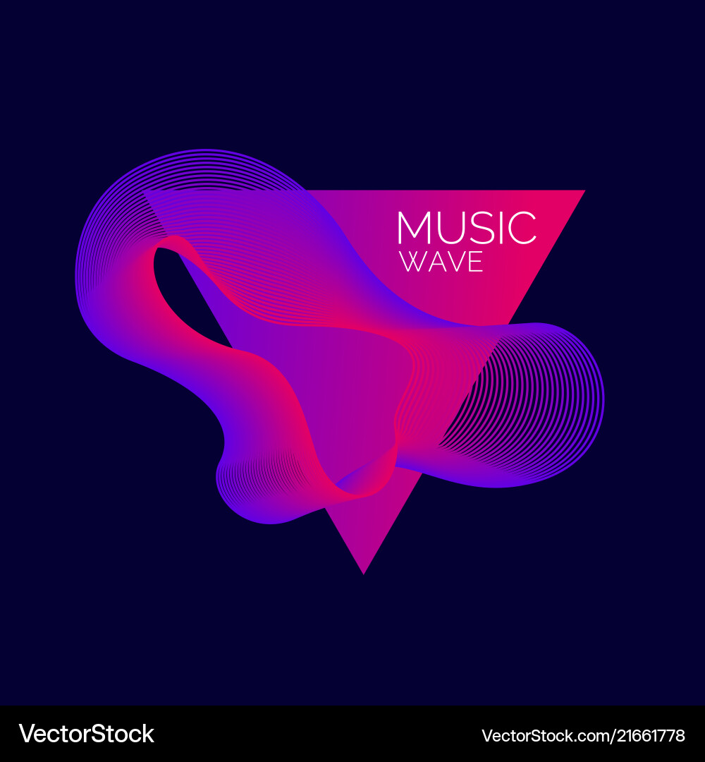 Dynamic Abstract Waves vector image