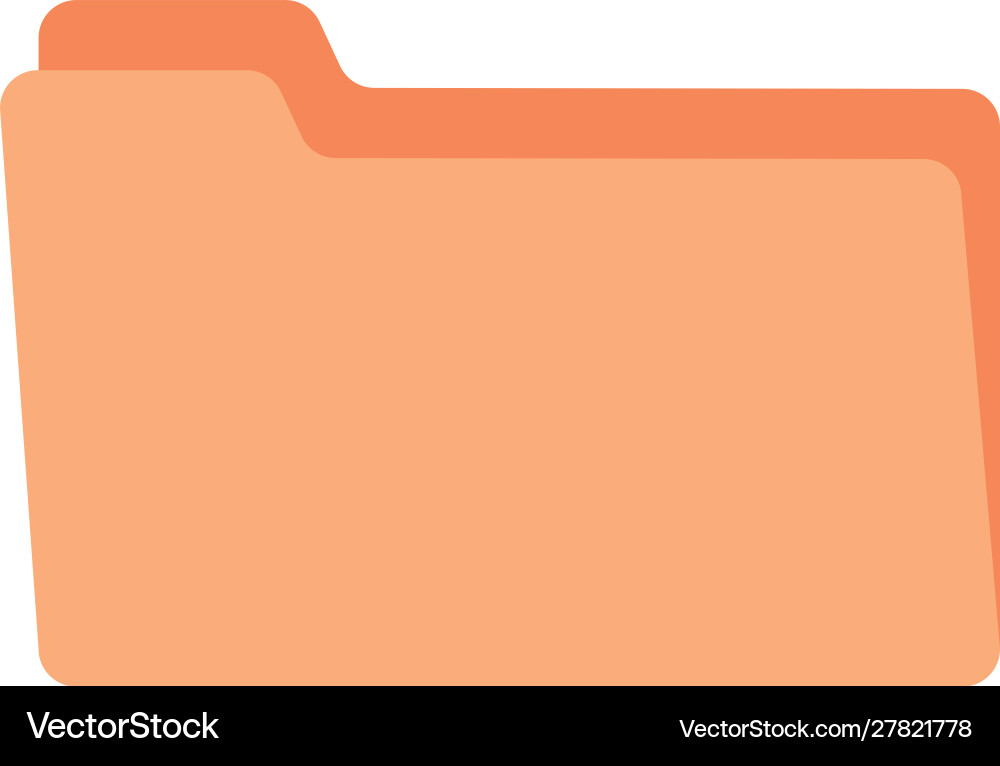 Folder with file sheet in white background Folder with file sheet in white background Vector Image