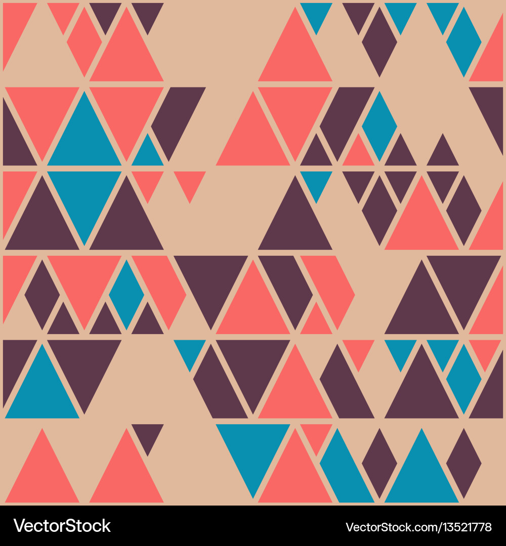 Geometric Triangle Pattern vector image