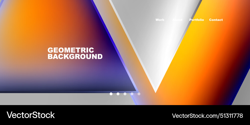 Gradient triangle geometric minimal wallpaper Vector Image