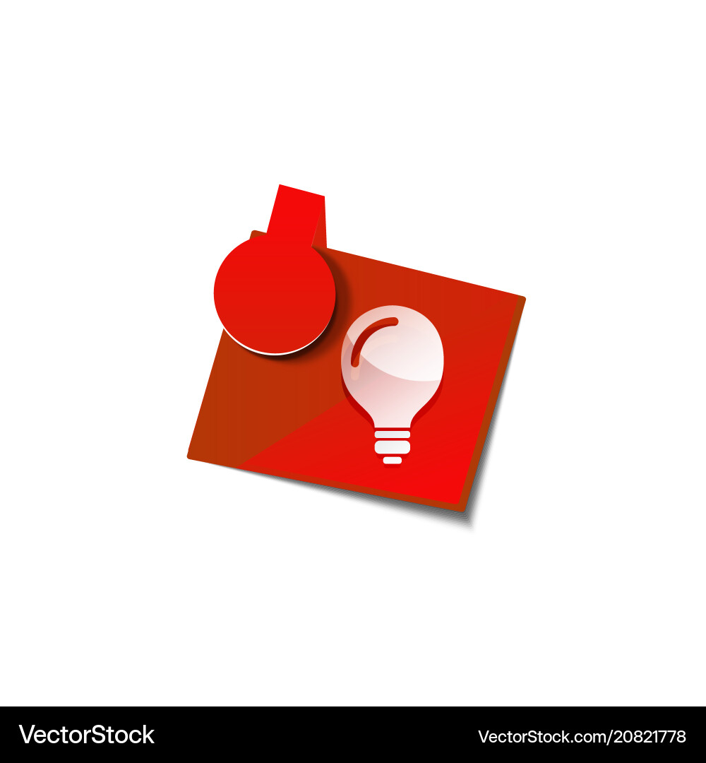 Light bulb new idea concept web button Light bulb new idea concept web button Vector Image