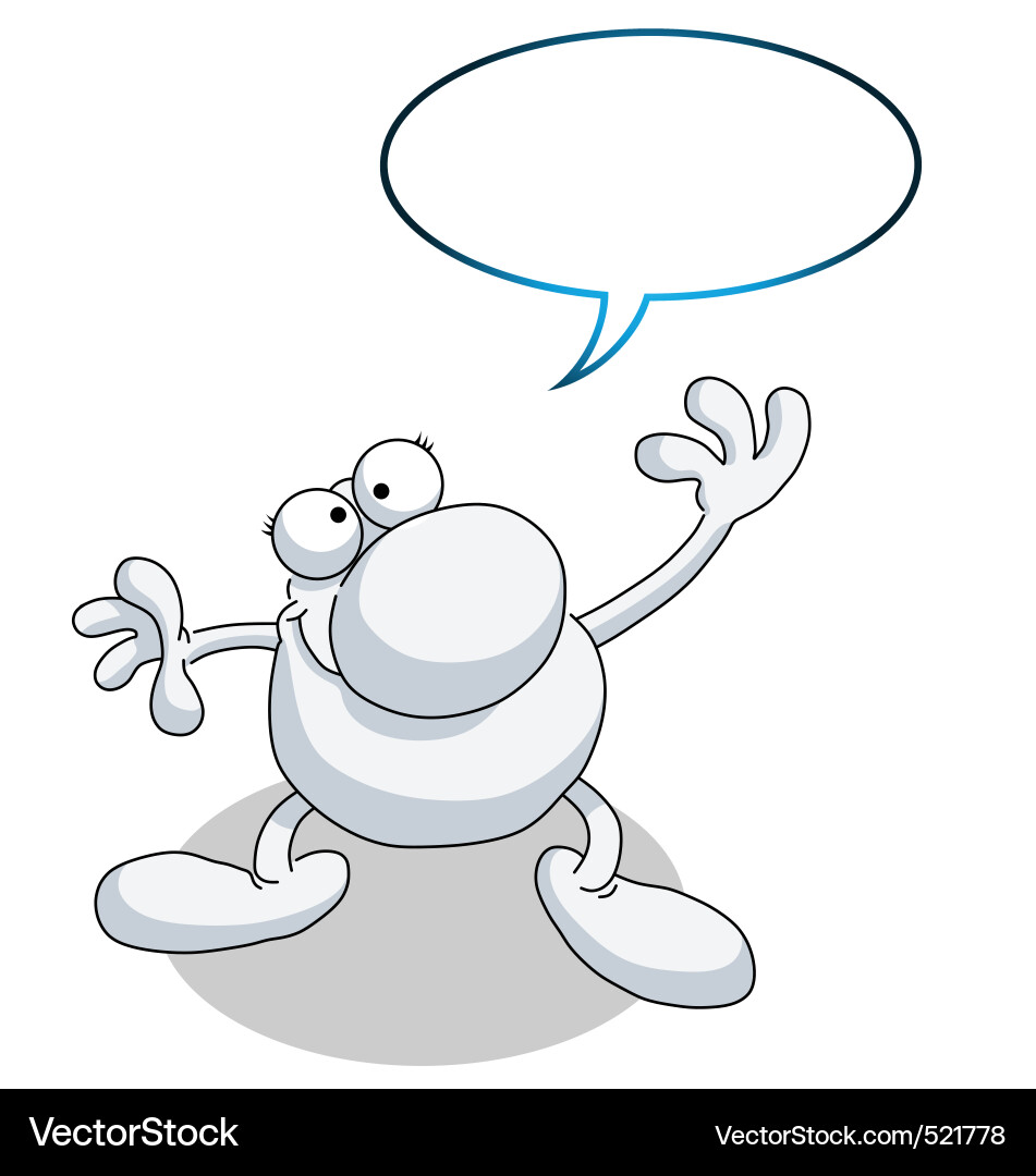 Man speech vector image