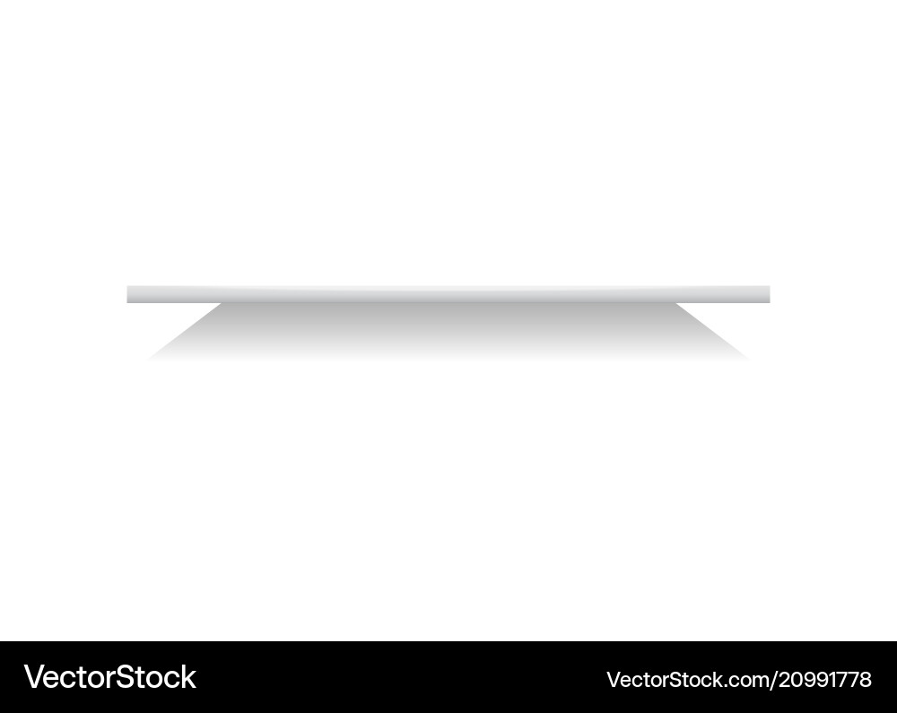 Shelf or stand isolated element vector image