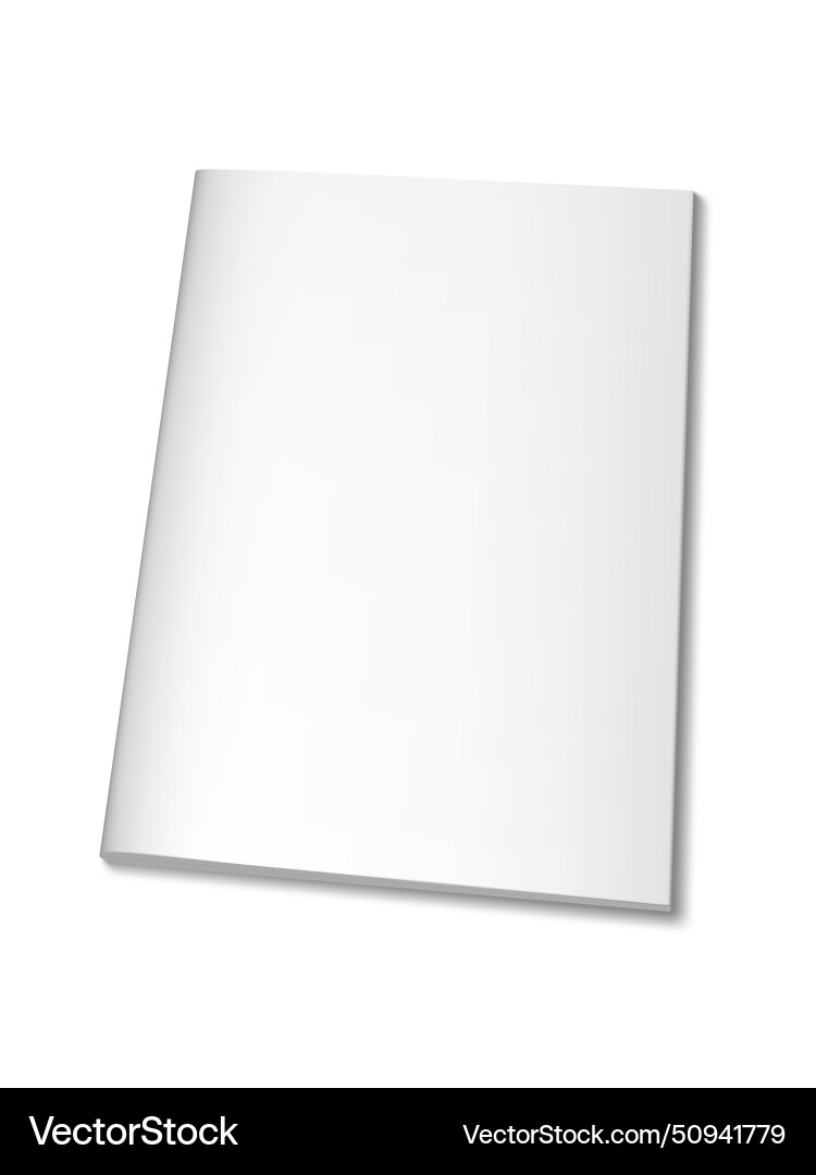 3d book booklet brochure or magazine cover 3d book booklet brochure or magazine cover vector image