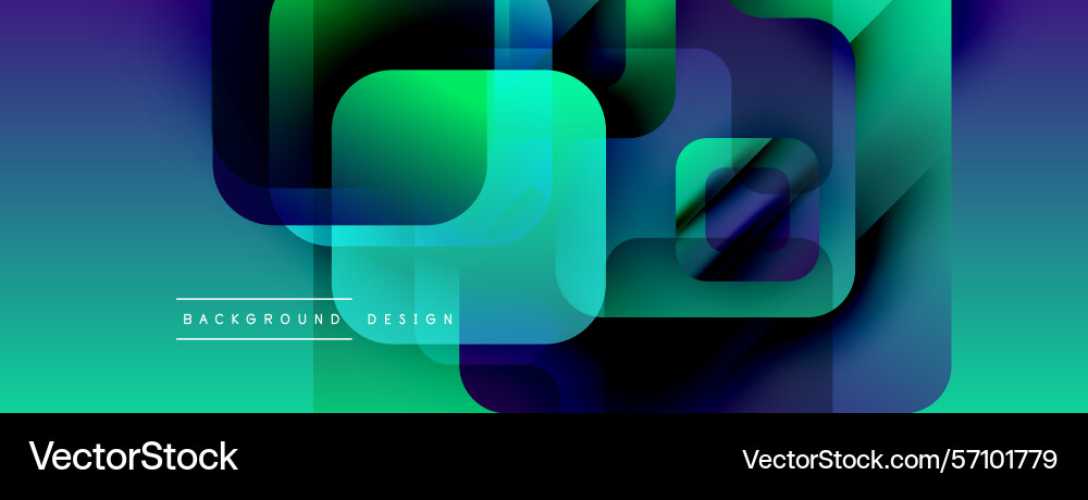 Abstract geometric design overlapping squares Vector Image