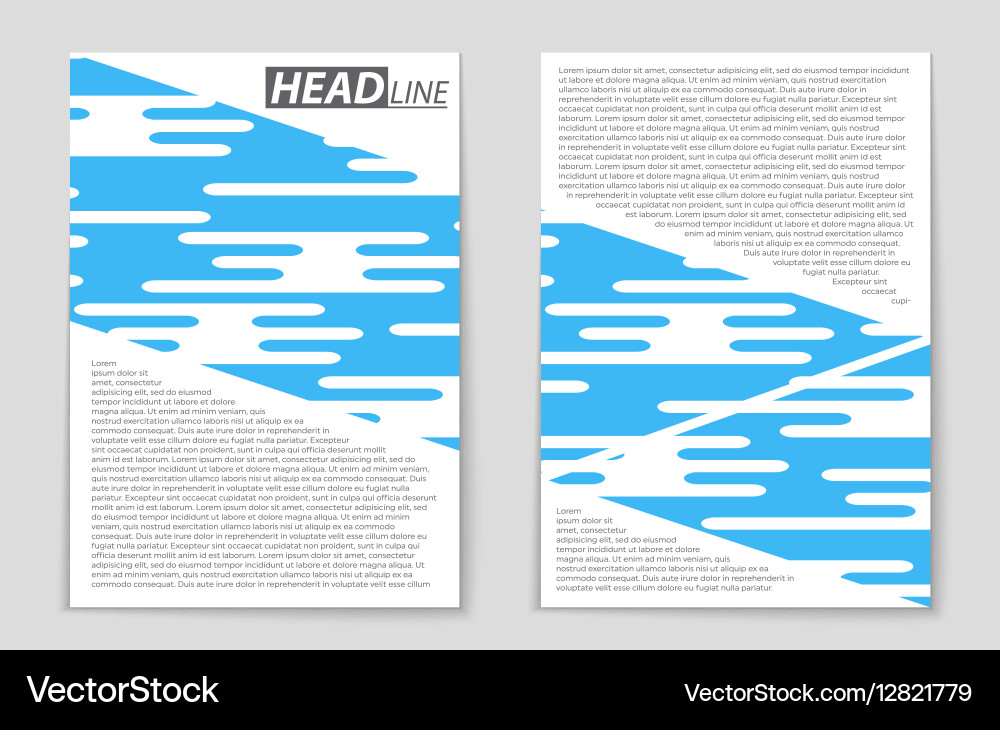 Abstract layout background set for art Vector Image