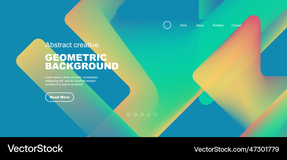 Fluid gradient triangles landing page background Fluid gradient triangles landing page background vector image