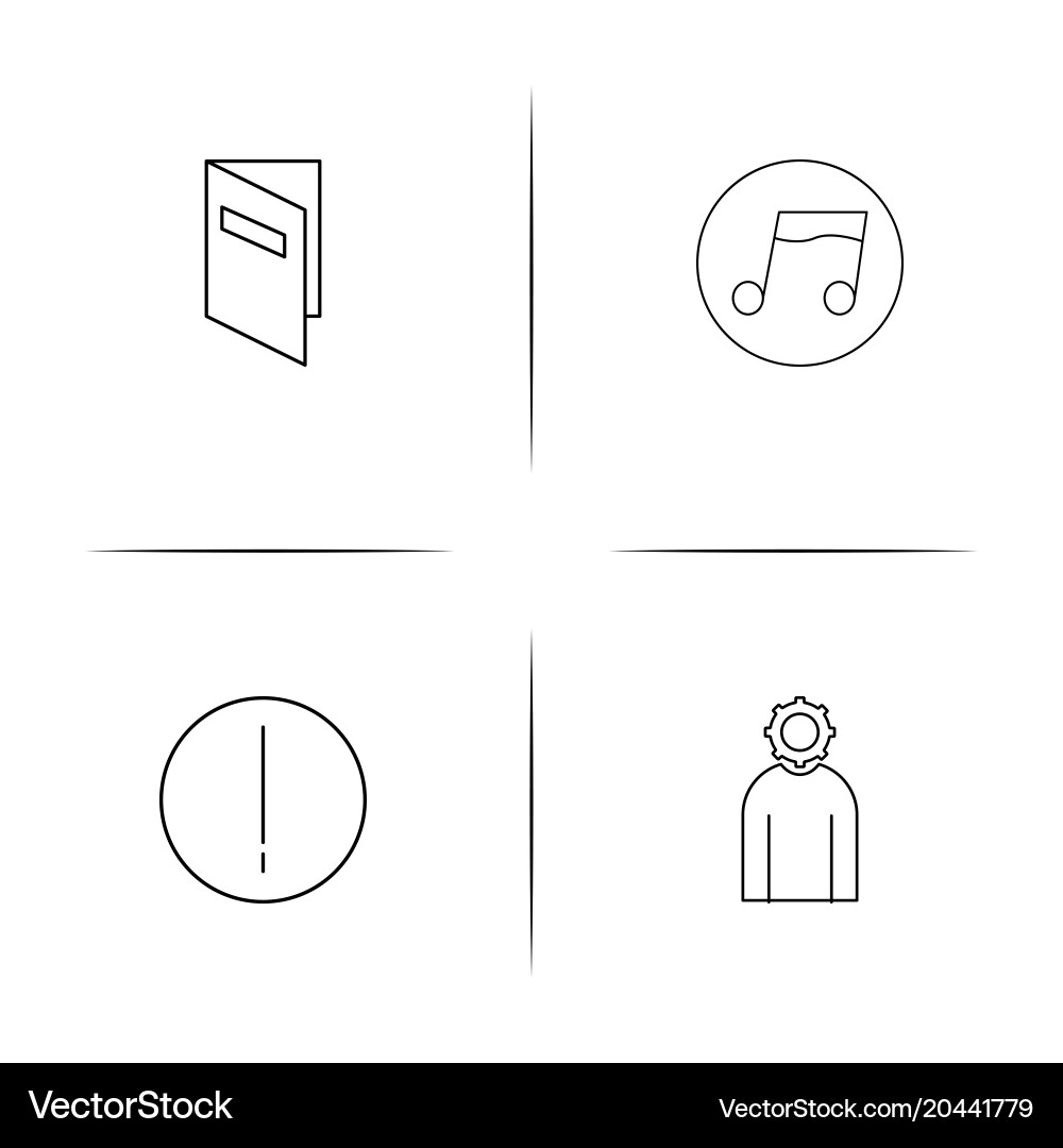 Internet technologies simple linear icon vector image