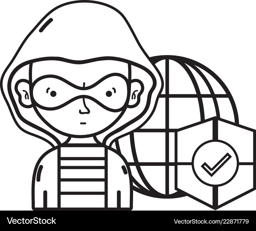 Isolated security system design Vector Image