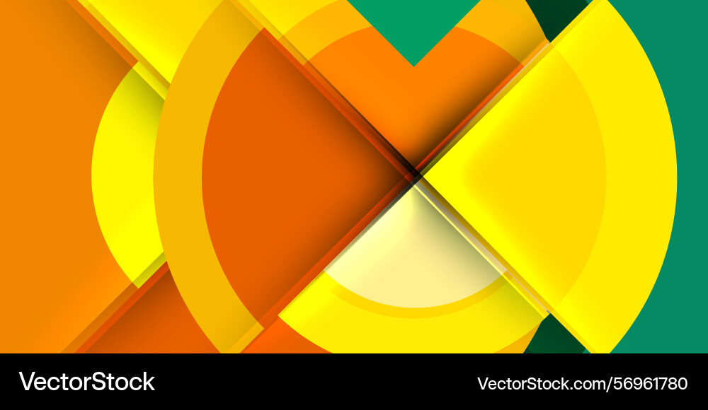 Abstract design features overlapping orange Abstract design features overlapping orange Vector Image