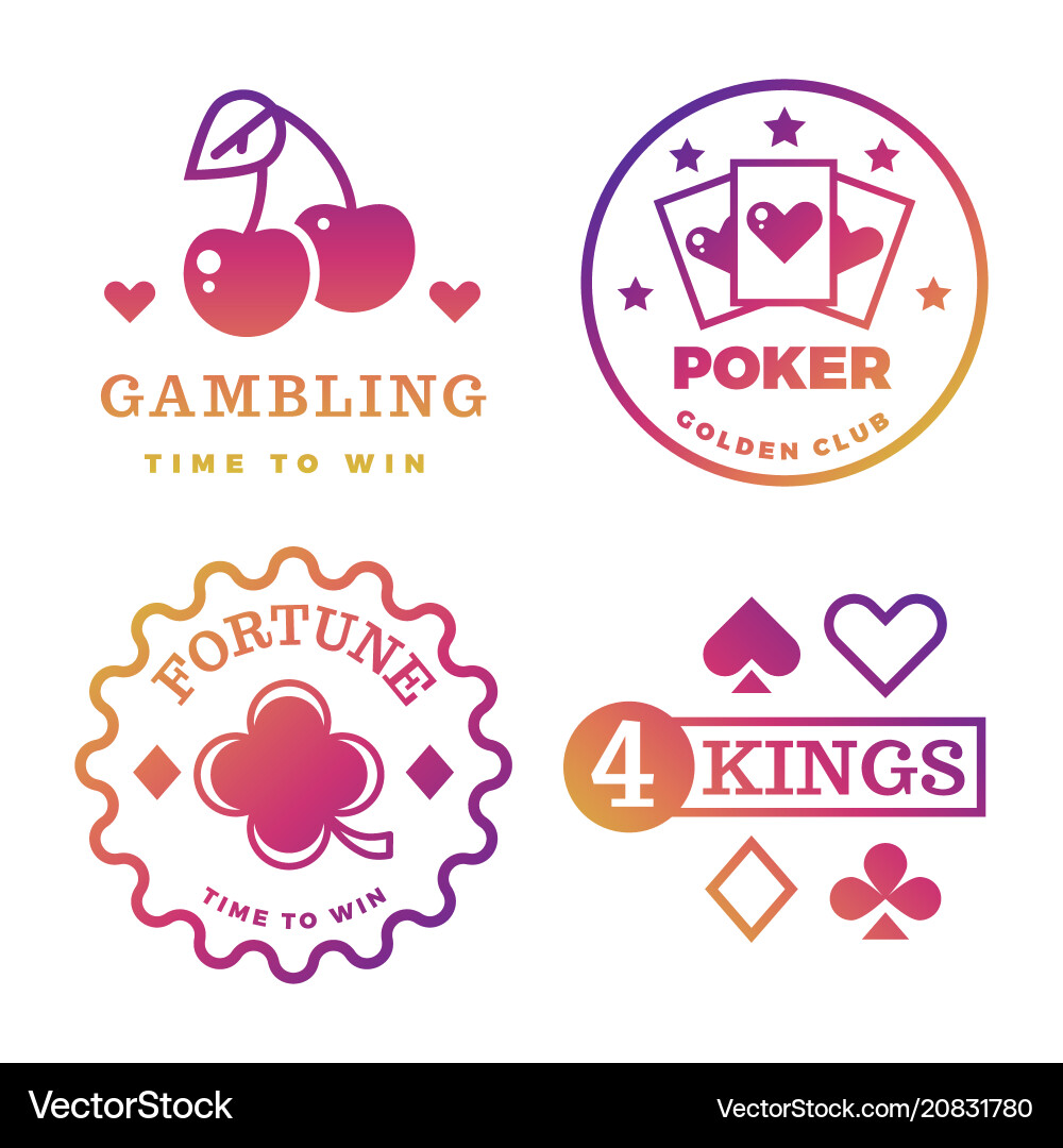 Bright gambling casino poker royal roulette Bright gambling casino poker royal roulette vector image