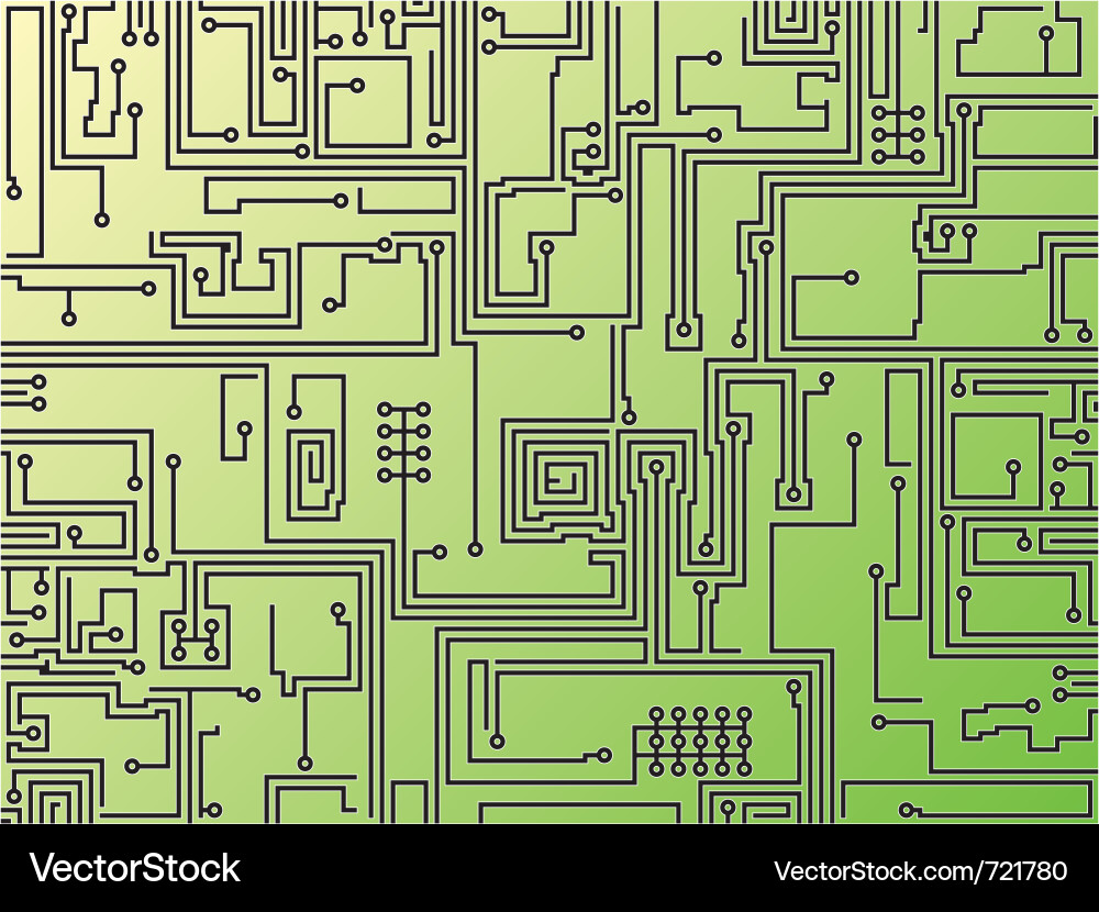 Circuit Board Pattern Vector Image