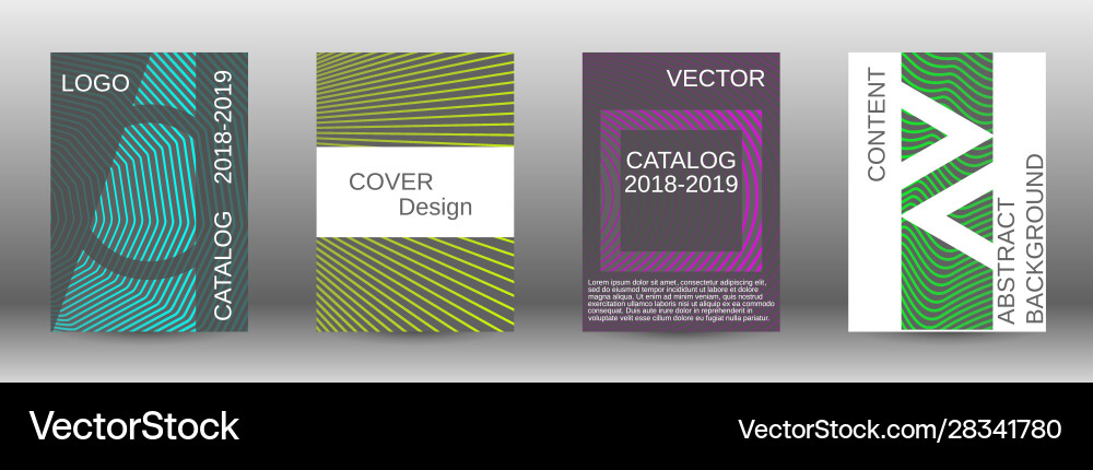 Creative backgrounds with abstract gradient linear Creative backgrounds with abstract gradient linear vector image