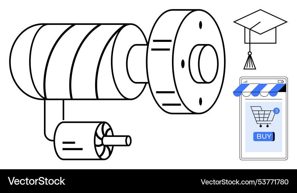 Engineering components with online learning and e Vector Image