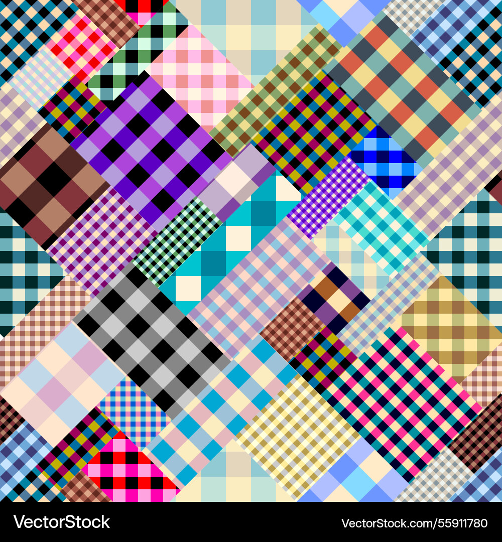 Geometric abstract pattern intersection patchwork Geometric abstract pattern intersection patchwork vector image