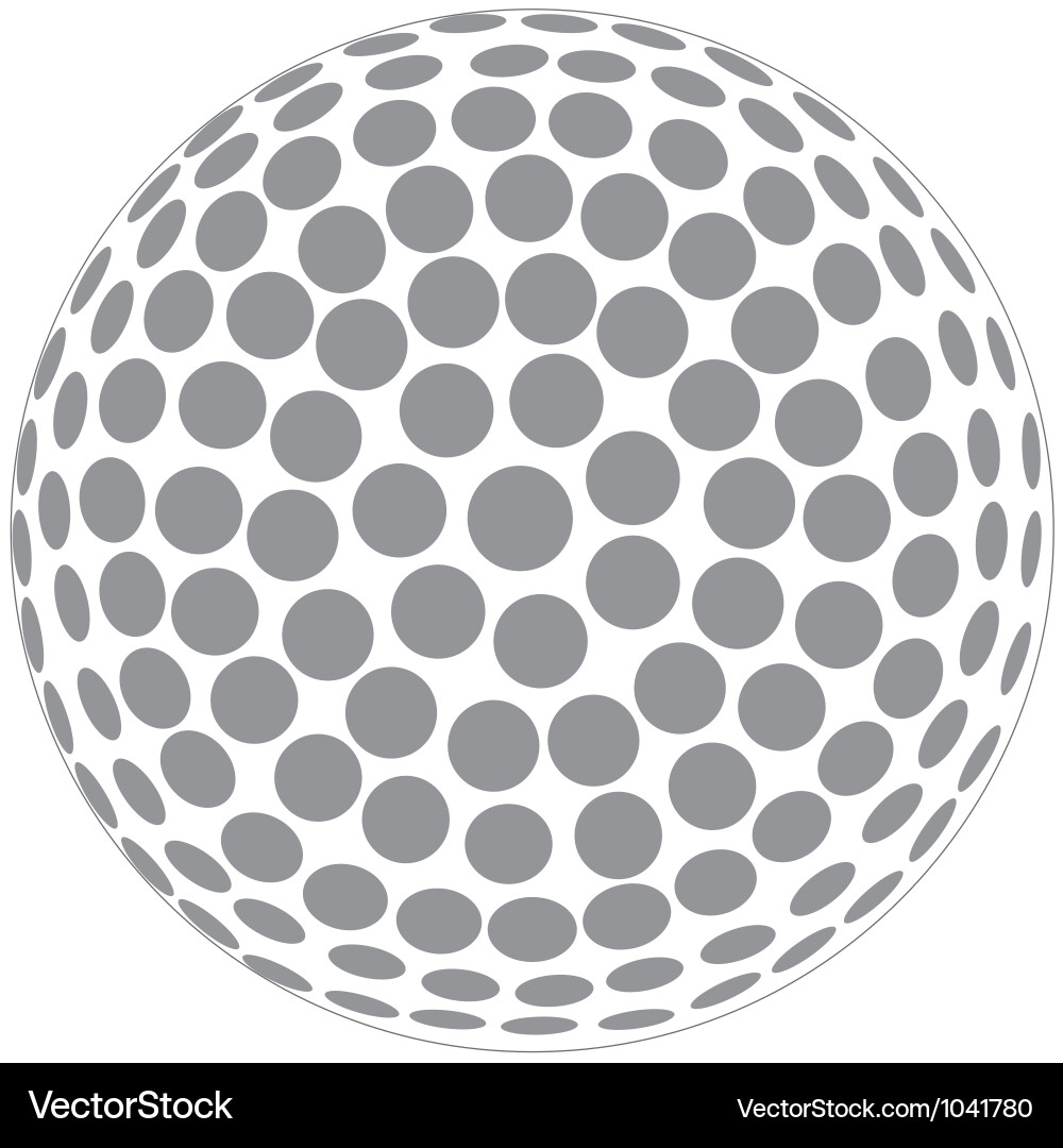 Golf Ball Vector Image