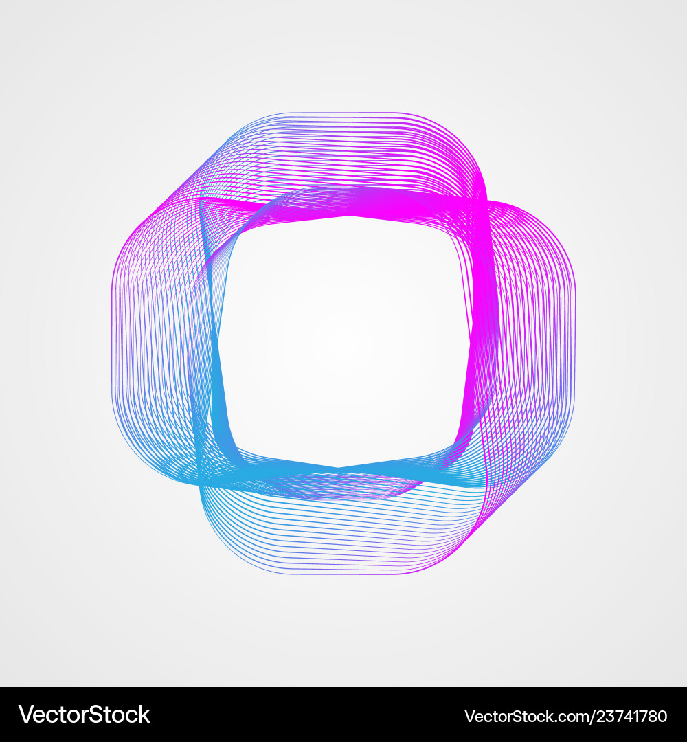 Rectangular gradient frame of lines stylized Rectangular gradient frame of lines stylized vector image