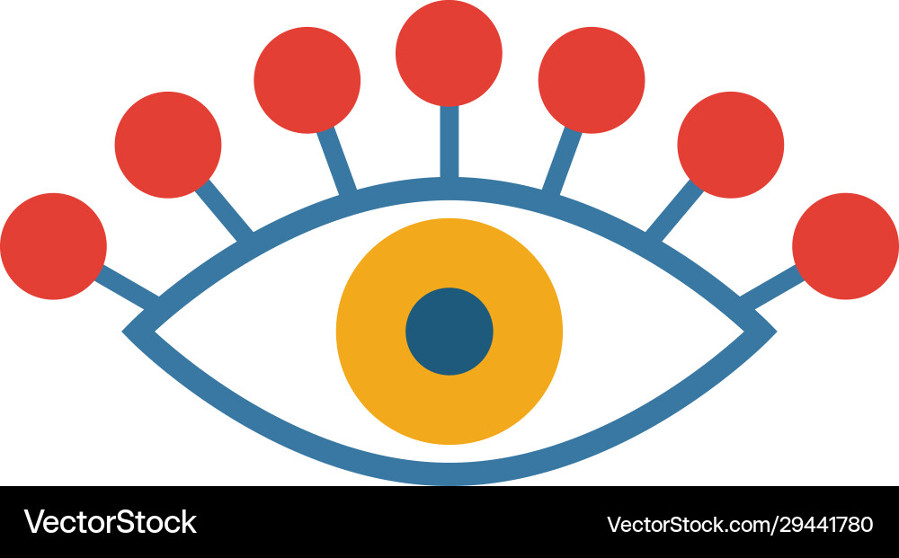 Vision icon simple element from startup icons vector image