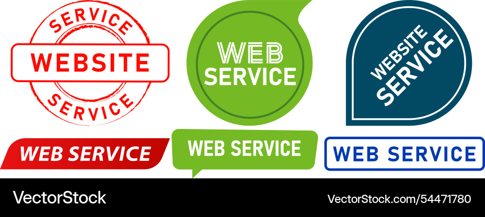 Web service programming serve customer internet Vector Image