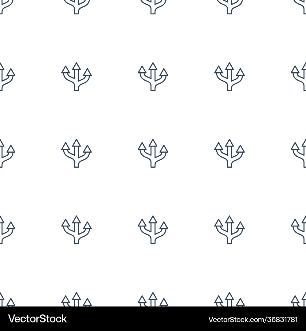 Arrow icon pattern seamless white background Vector Image