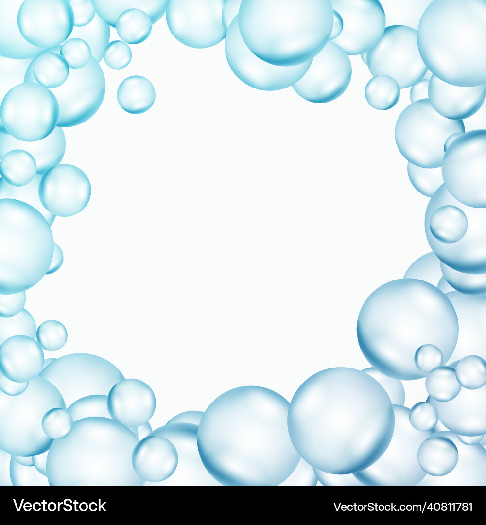 Bubble abstract background frame Bubble abstract background frame vector image