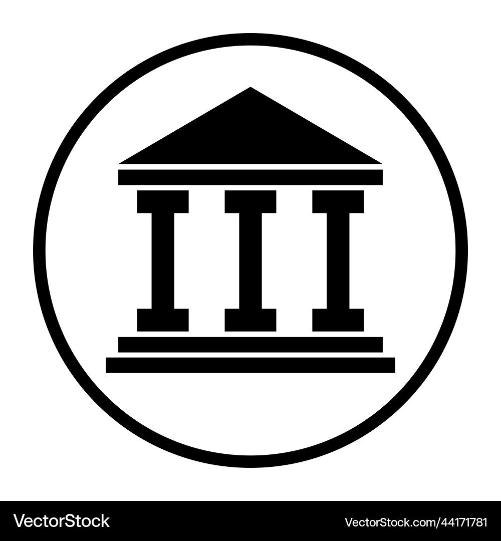 Building university architecture icon museum Building university architecture icon museum Vector Image