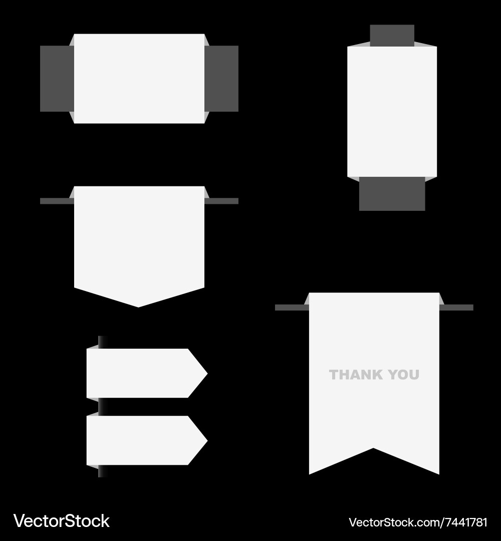 Label grau und weiß Vektorbild