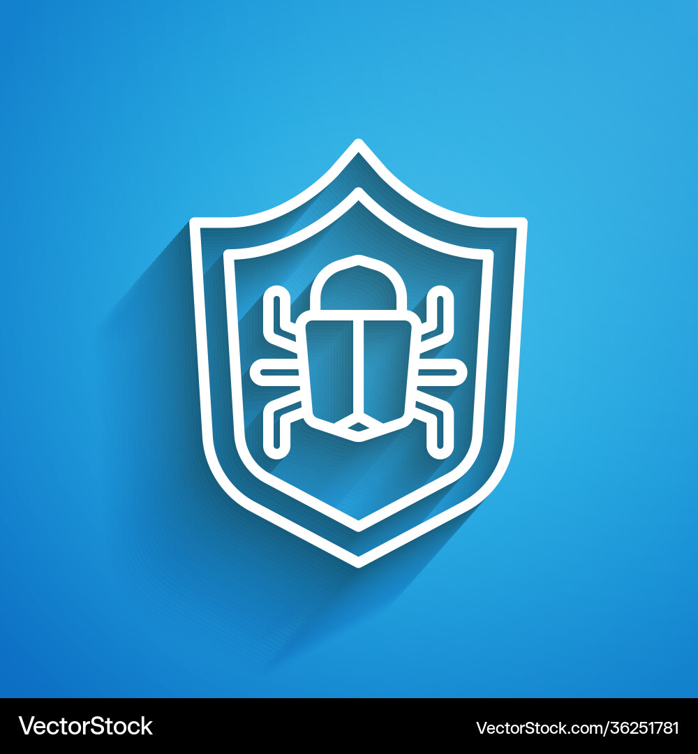White line system bug concept icon isolated White line system bug concept icon isolated vector image