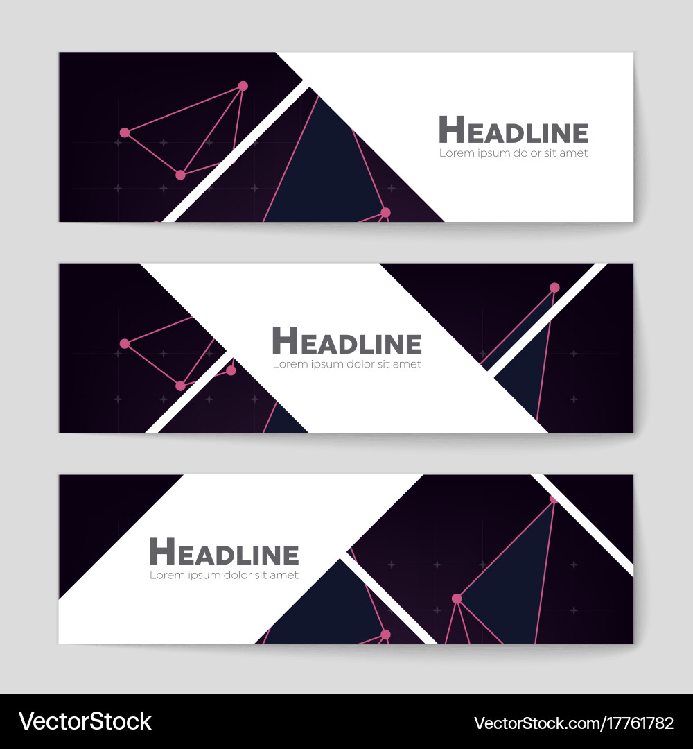 Abstract layout background set for art vector image