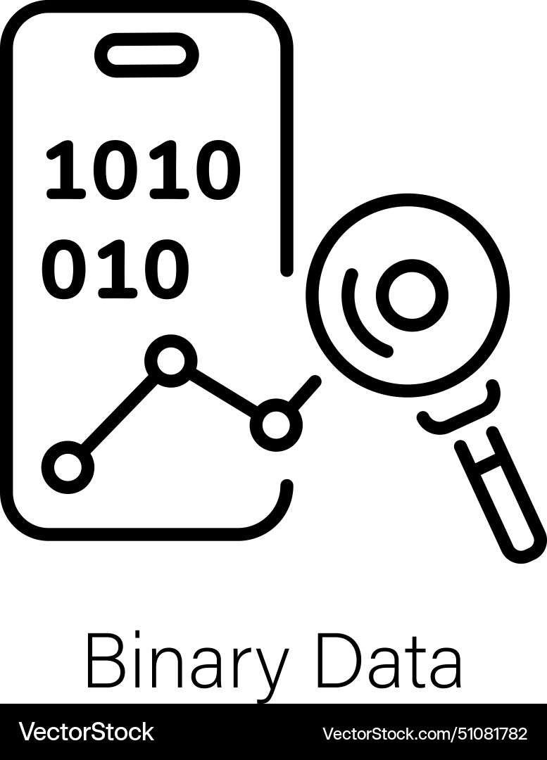 Binary data Royalty Free Vector Image - VectorStock