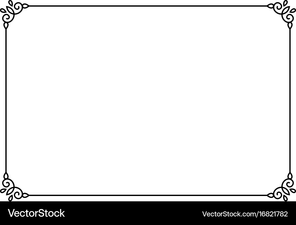 Elegant Page Border Frame Vector Image