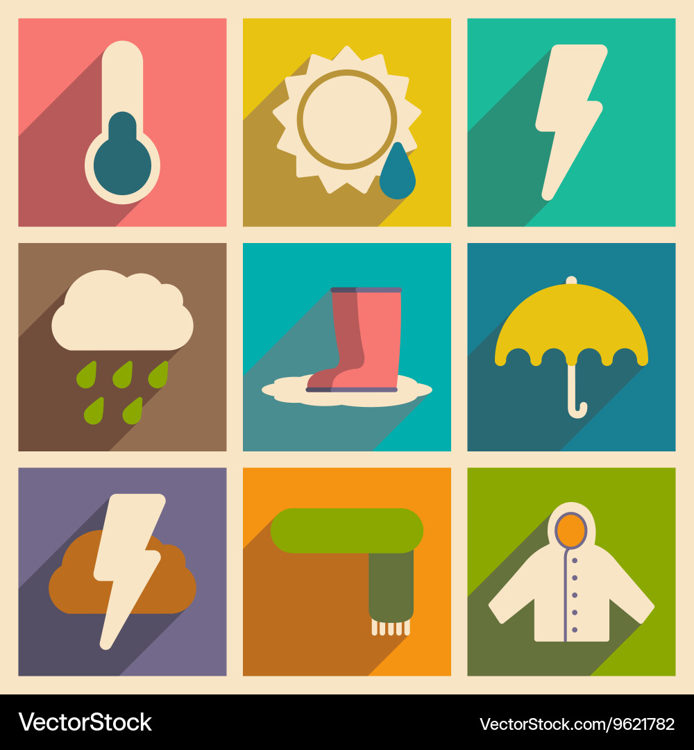 Flat with shadow concept and mobile application Vector Image