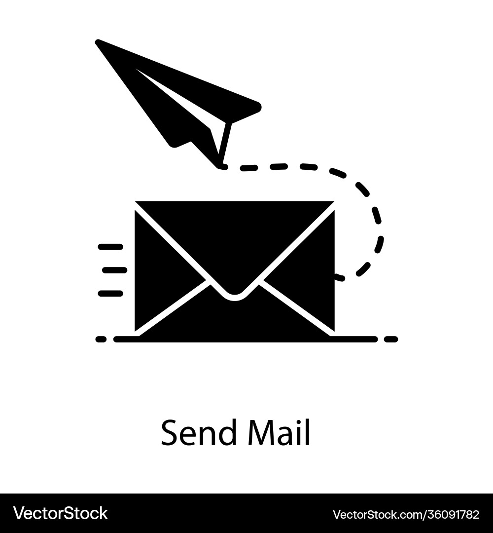 Send mail vector image
