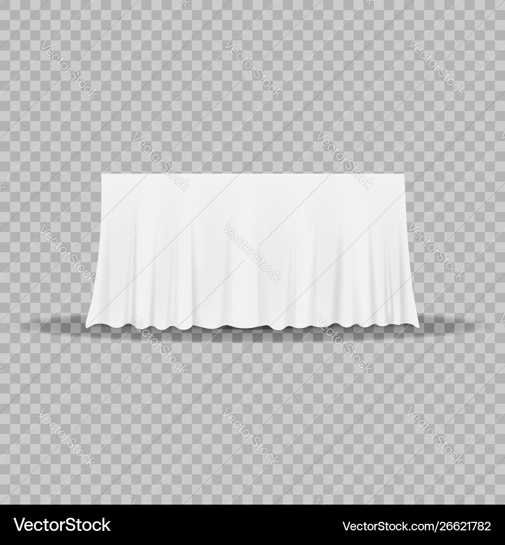 Table with tablecloth isolated on a transparent Table with tablecloth isolated on a transparent vector image