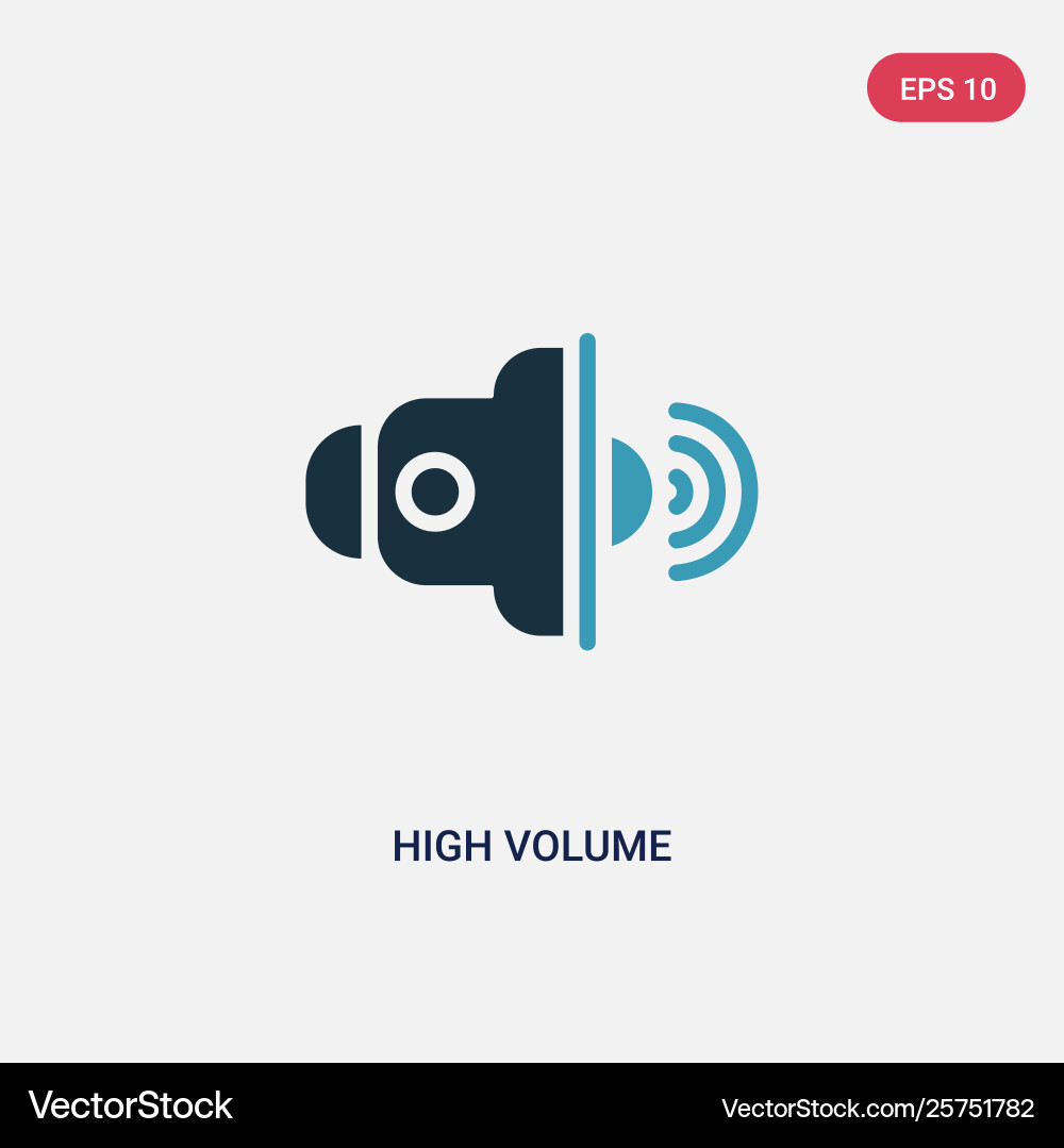 Two color high volume icon from user interface vector image