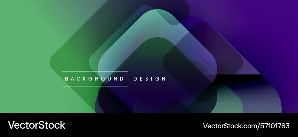 Abstract geometric shapes overlap creating Vector Image