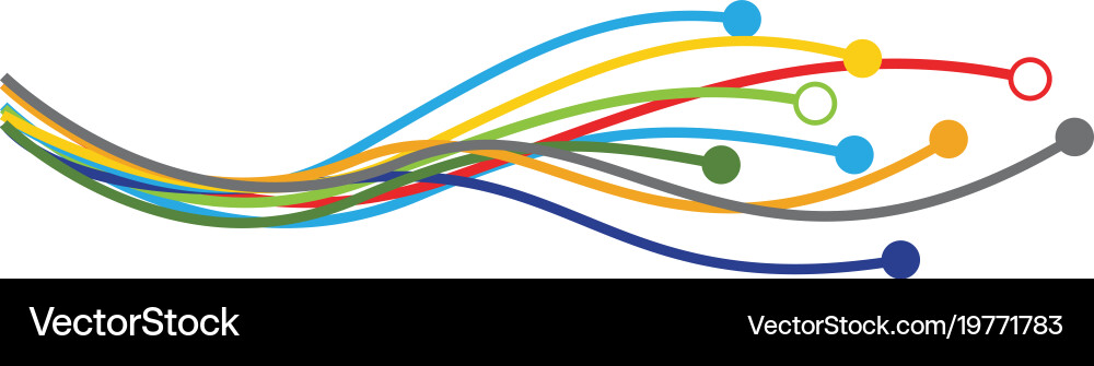 Digital Circuit Network Icon Vector Image